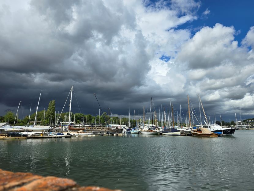  View from the Jolly Sailor, River Hamble